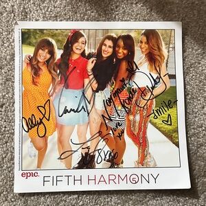 Fifth Harmony Autographed Poster from Miss Movin on Tour